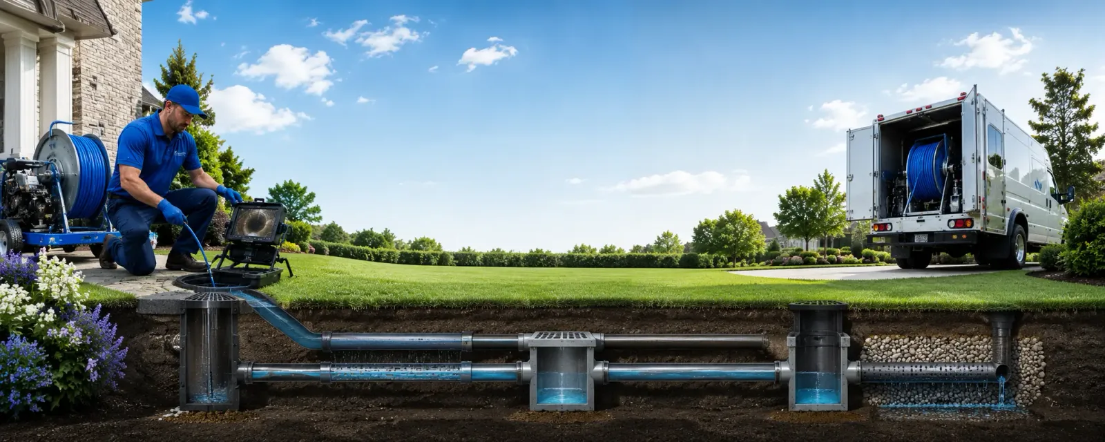 Outdoor drain cleaning information for Toano, VA